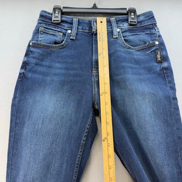 Silver Jeans Women's Jeans 27x31 (4) Blue Avery Straight Leg Preppy Normcore - Picture 14 of 16